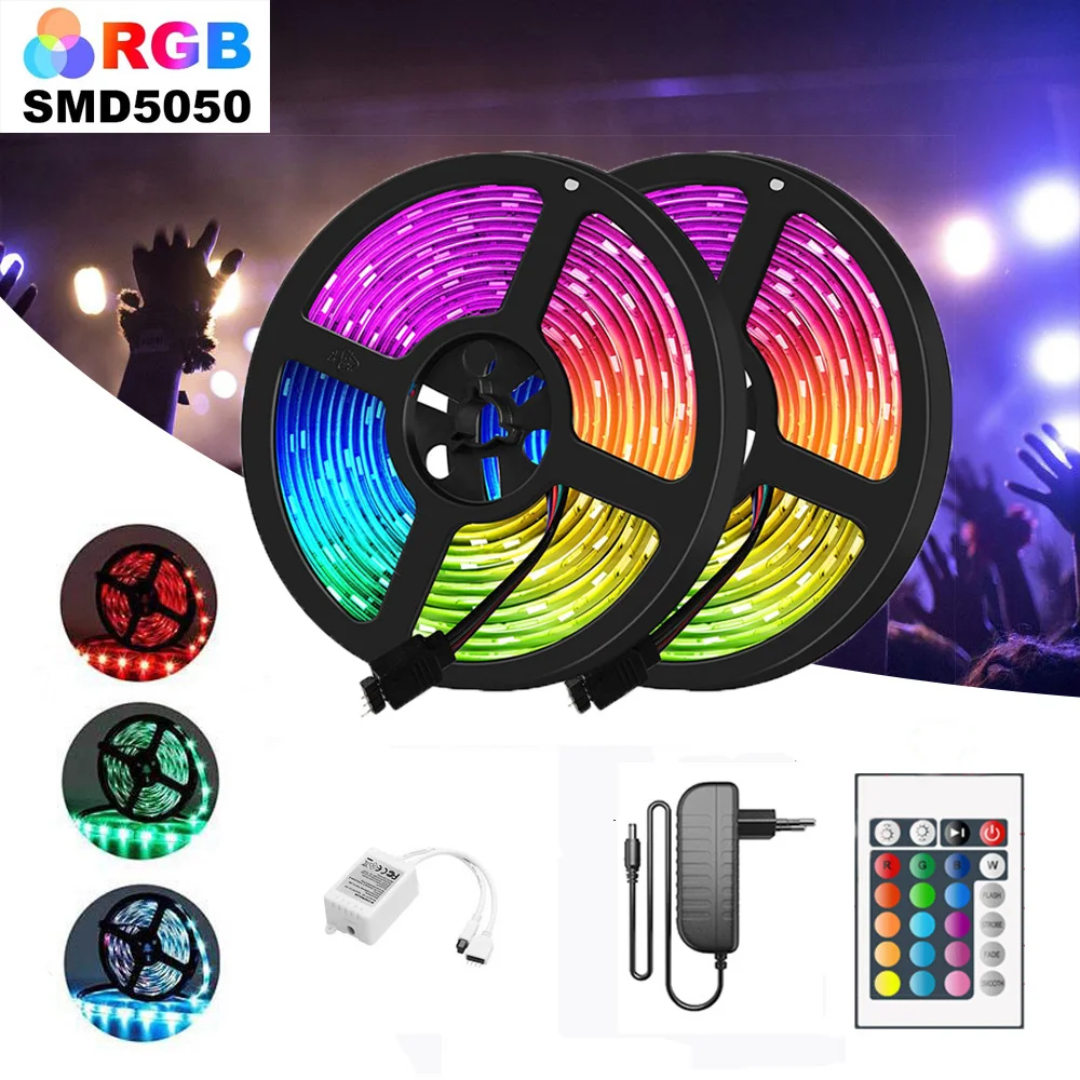Christmas Indoor Ambient Light LED Strip Decoration 5050 RGB APP Control Smart PVC 5M/10M 5V USB Strip Light TV 5M 10M 5V USB