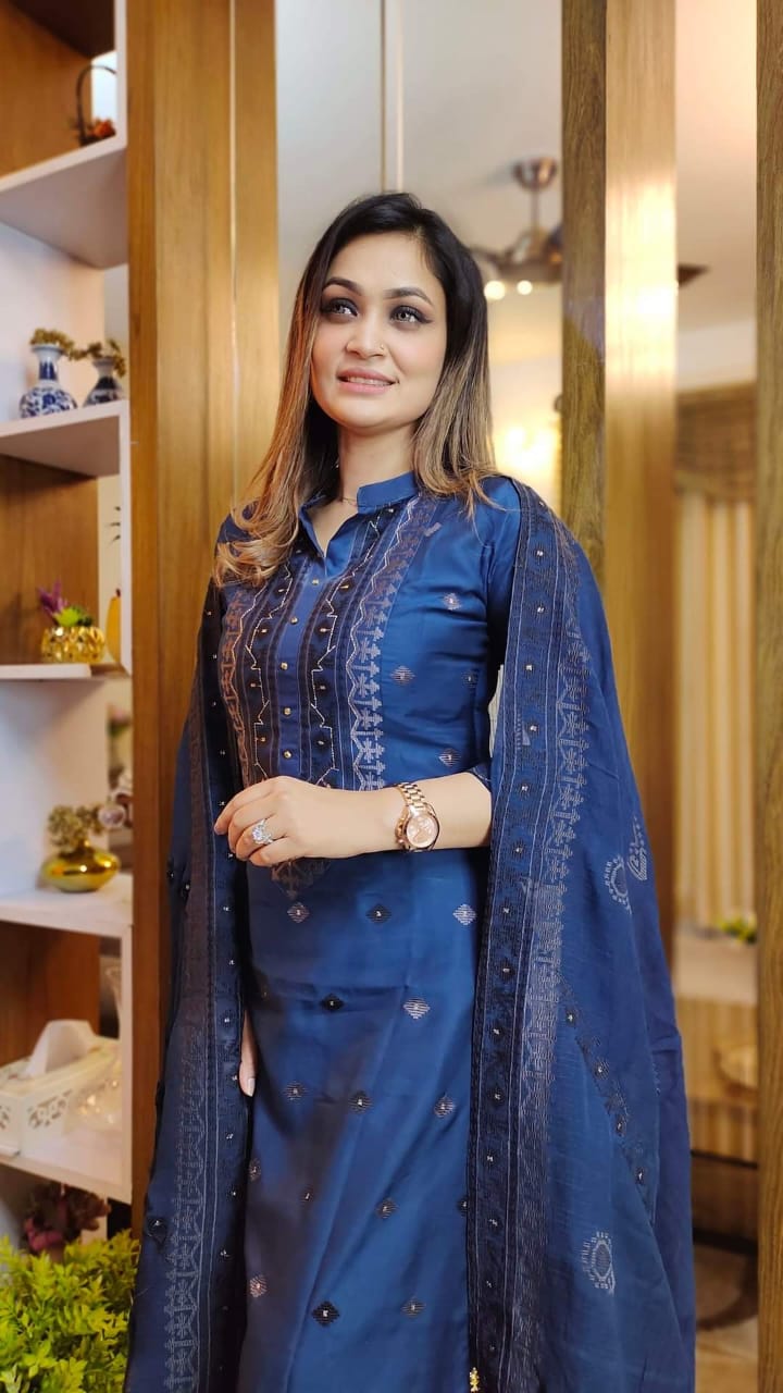 Block Print Three Piece