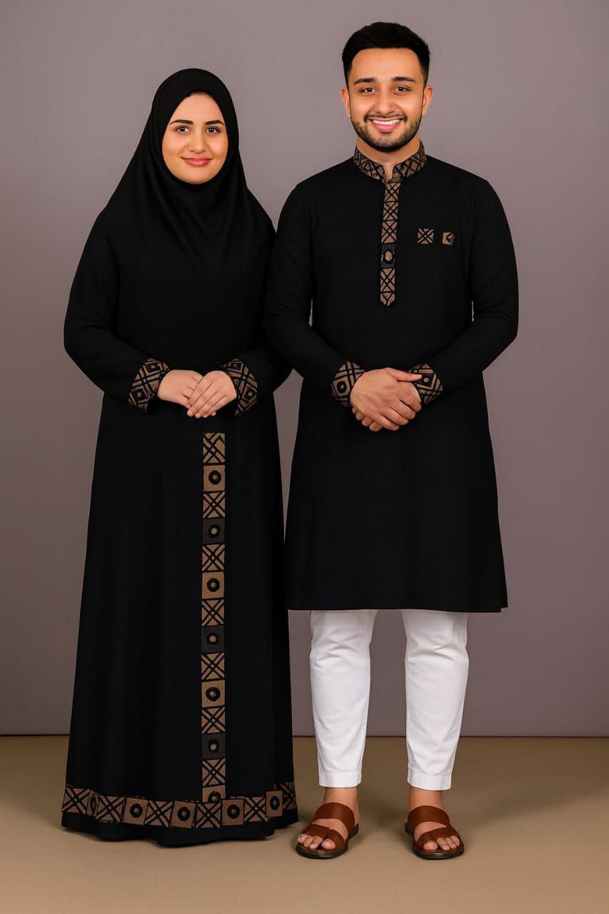 Eid Special Couple Panjabi Borka Combo