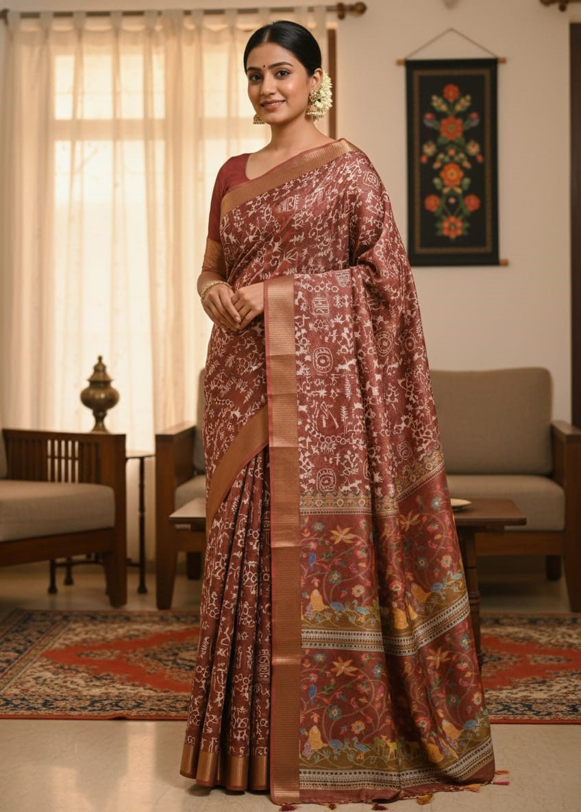 Kaftan Silk Sharee