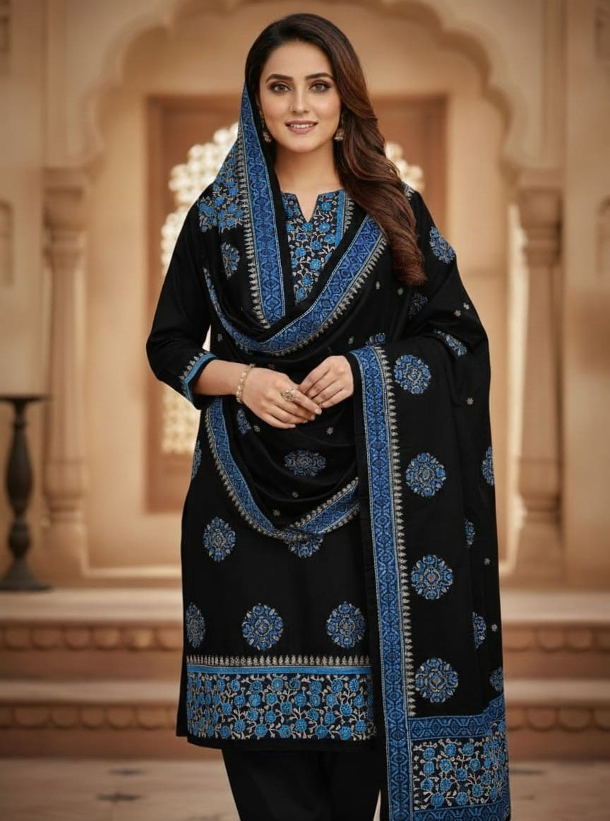 Block Print Three Piece