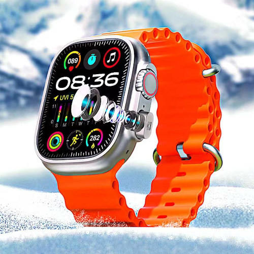 S2000 Pro Max Smart Watch – 7-in-3 Edition with Protection Case & TWS Earbuds | Full Touch Display, Bluetooth Calling, Fitness & Health Tracker, Multi-Sport Modes, Unisex, Compatible with Android