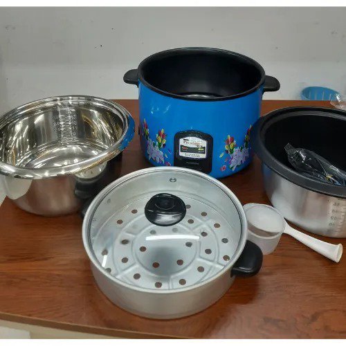 Prestidge Automatic Rice Cooker and Keep Warming Double Pot (SS Pot+non-stck pot) 1.8 Ltr