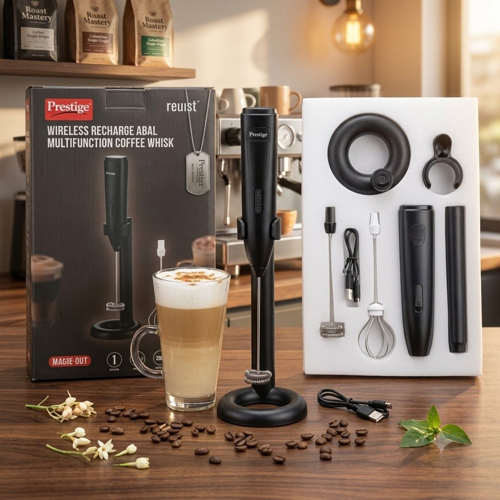 (MC/D-311) Prestige Mukt Wireless Rechargeable Multifunction Coffee Whisk