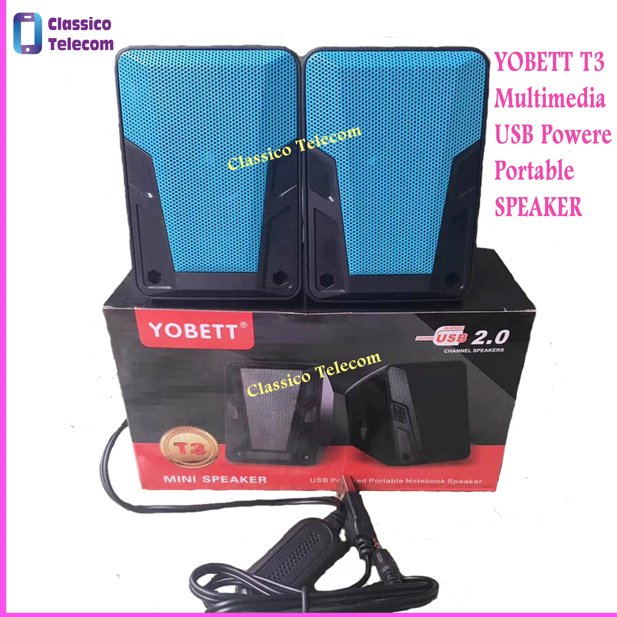Yobett T3 Multimedia Usb Powered Portable Notebook / Computer Mini Speaker, Usb 2.0 - Bluetooth Speaker - Bluetooth Speaker