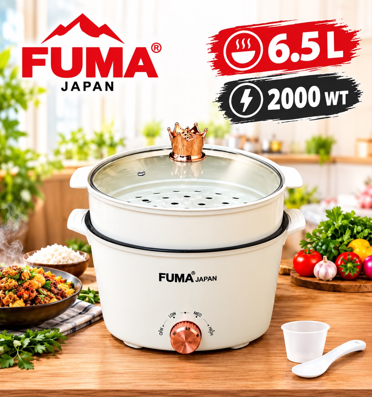 FUMA Japan 6.5L Electric  Multicooker